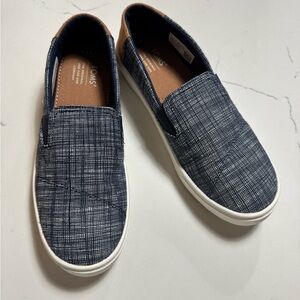 TOMS Blue Slip-On Shoes